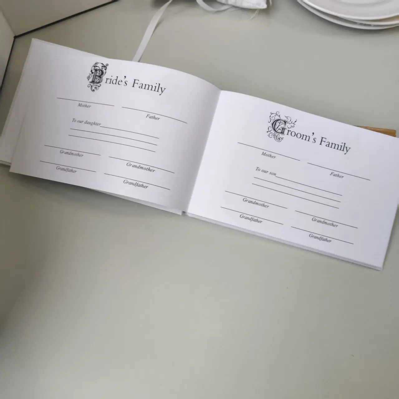 كتاب لافتة ضيوف الزفاف الرومانسي - كتاب توقيع للأزواج والأصدقاء الجدد لتسجيل ذكرياتهم والزفاف