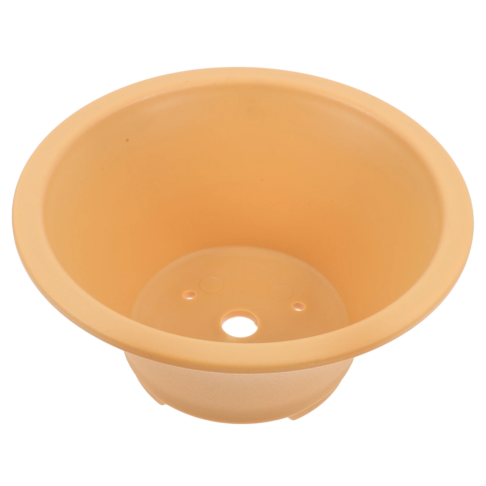 

Resin Flower Pot Flowerpot Decor Indoor Home Desktop Planter Pots Khaki Cactus for Plants Face Office
