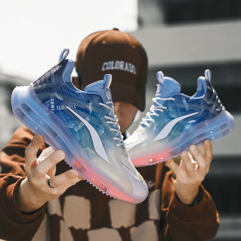 

Brand Running Shoes Men Cushion Jogging Sports Shoes Outdoor Mesh Breathable Sneakers Men Athletic Training Shoes Male Footwear