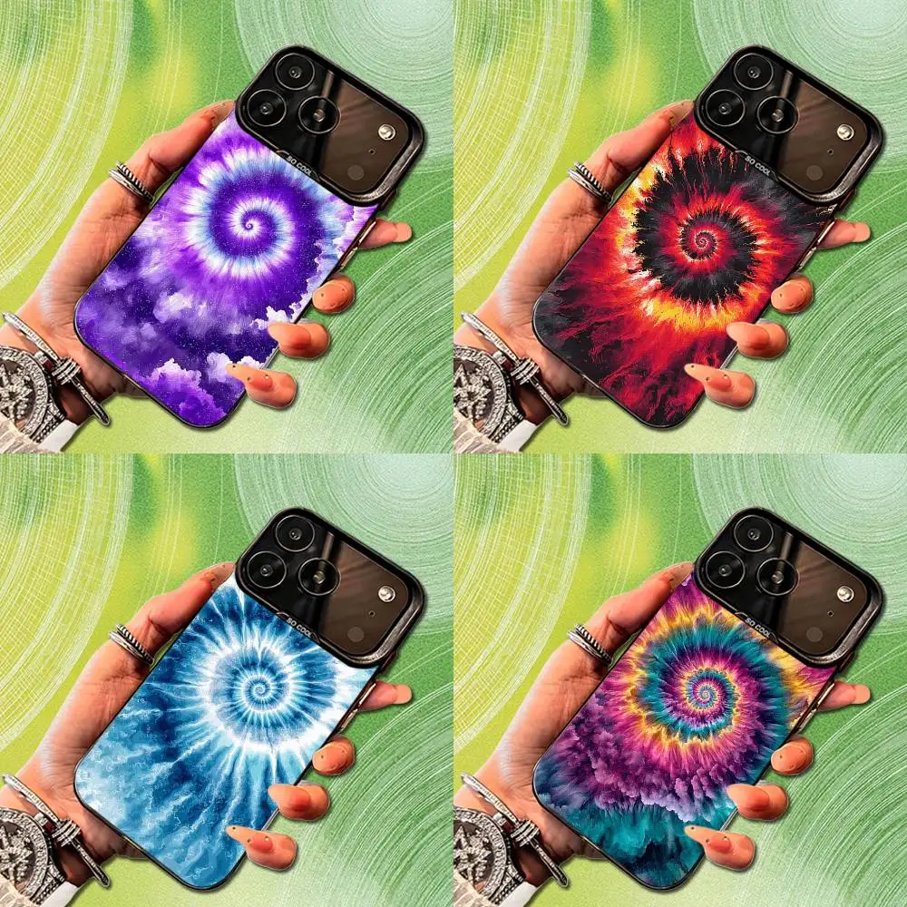 

Rotating Art Cool Vortex Phone Case For iPhone 14,17,13,12,11,16,15,Mini,Pro,SE,XS,MAX,Black Matte Silicone Cover
