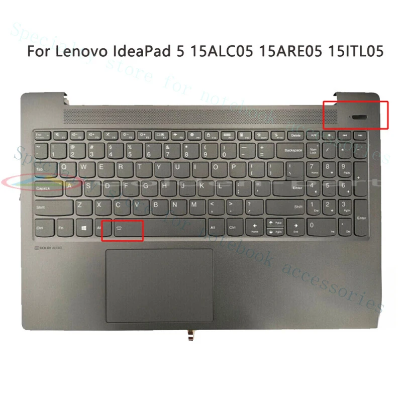A+  New For Lenovo IdeaPad 5 15ALC05 15ARE05 15ITL05 81LN 81FG Palmrest Keyboard