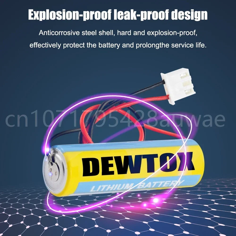 5 قطعة الأصلي F2-40BL ER6 AA 3.6 فولت 1800 مللي أمبير بطارية ليثيوم CNC PLC بطاريات يمكن أن تحل محل ER6C FX2N/1N مع المكونات البيضاء