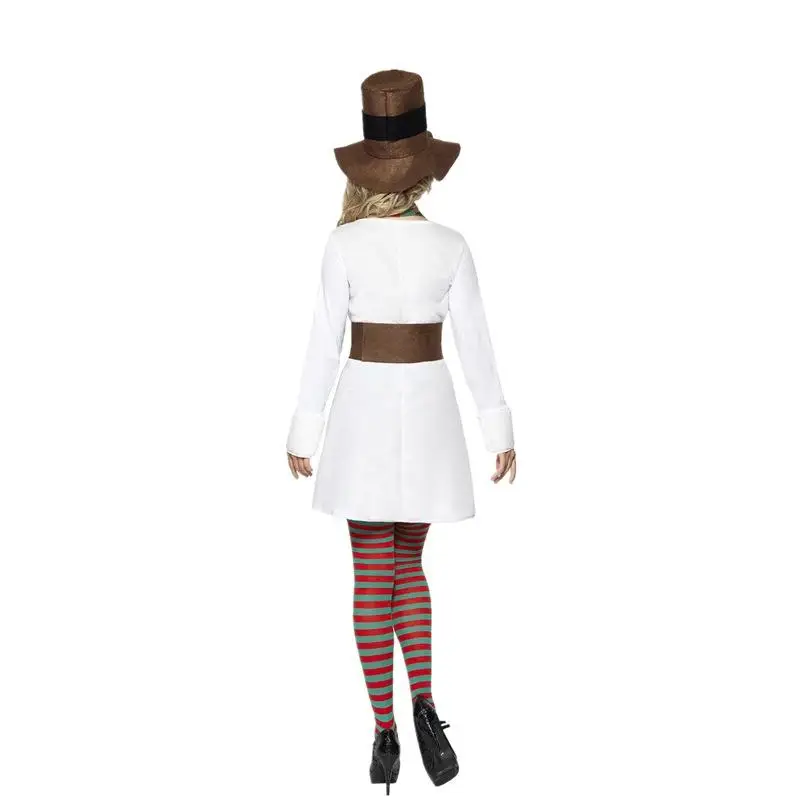 Costume de Couple blanc S Claus loween Cisas, ensemble de vêtements pour hommes adultes, Costume de bonhomme de neige, Costume de scène ethnique pour dames...