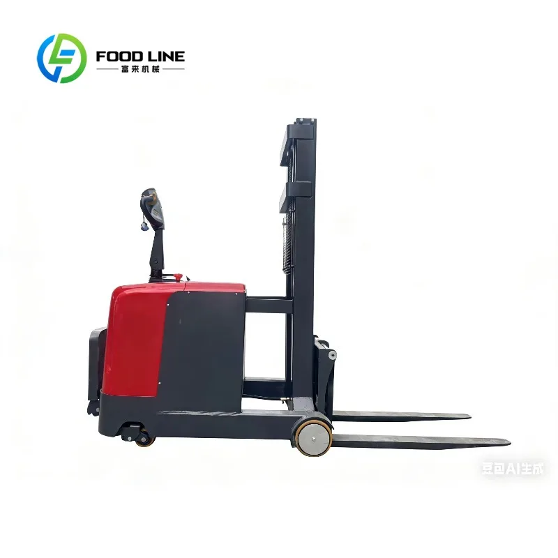 Custom reach electric stacker pallet stacking machinery high efficiency battery power commercial warehouse inventory turnover
