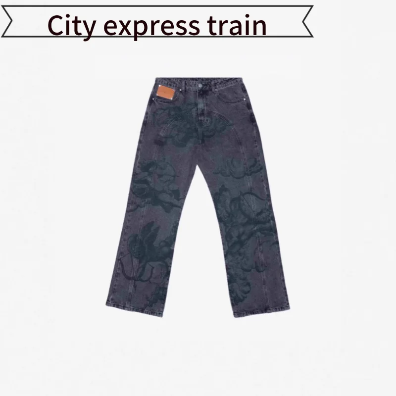 

High Quali Linen Loose Sexy Dr Straight Leg Men's Casual Faion Artistic Sle Seven Nine Length Polyester Pants