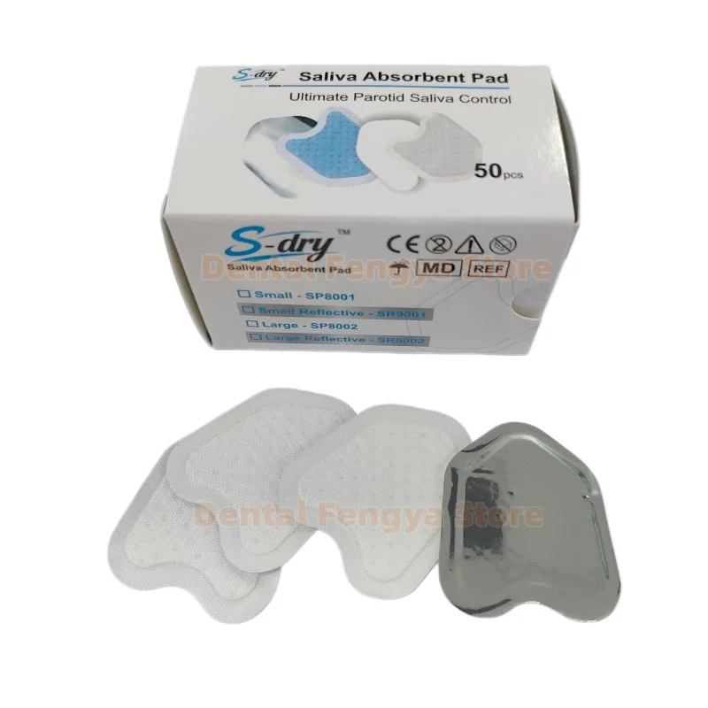 Disposable 50Pcs/Box Dental Saliva Absorbent Pads High Absorbency Oral Cotton Pads Sheets Oral Treatment Care Materials
