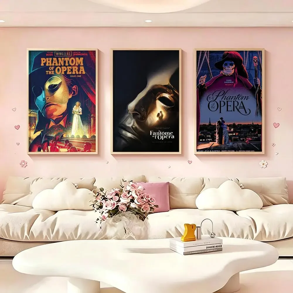 Book The Phantom of the Opera Poster Poster HD Printing Dreamy Style Wall Art Home Decor For Living Room Bedroom Gift Giving