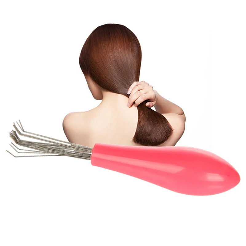 Pink Hair Brush Comb Cleaner Embedded Tools Curly Comb Cleaning Claw Comb Accessories Home Bathroom Bathtub Cleaning Hair Hook