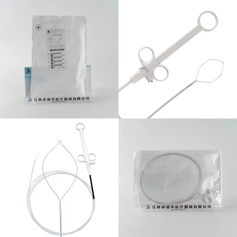 Cold or HOT Snare Disposable Polypectomy Snare Endoscopic Rotatable Snare With Cutting Nitinol Wire