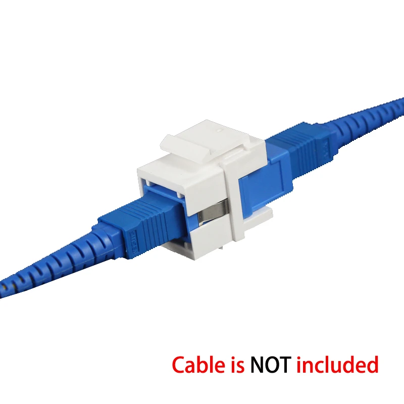 SC Optical Fiber Keystone Jack Module With Hook Insert For Simplex UPC Green APC SC/SC Connector Adapter Plug Extension