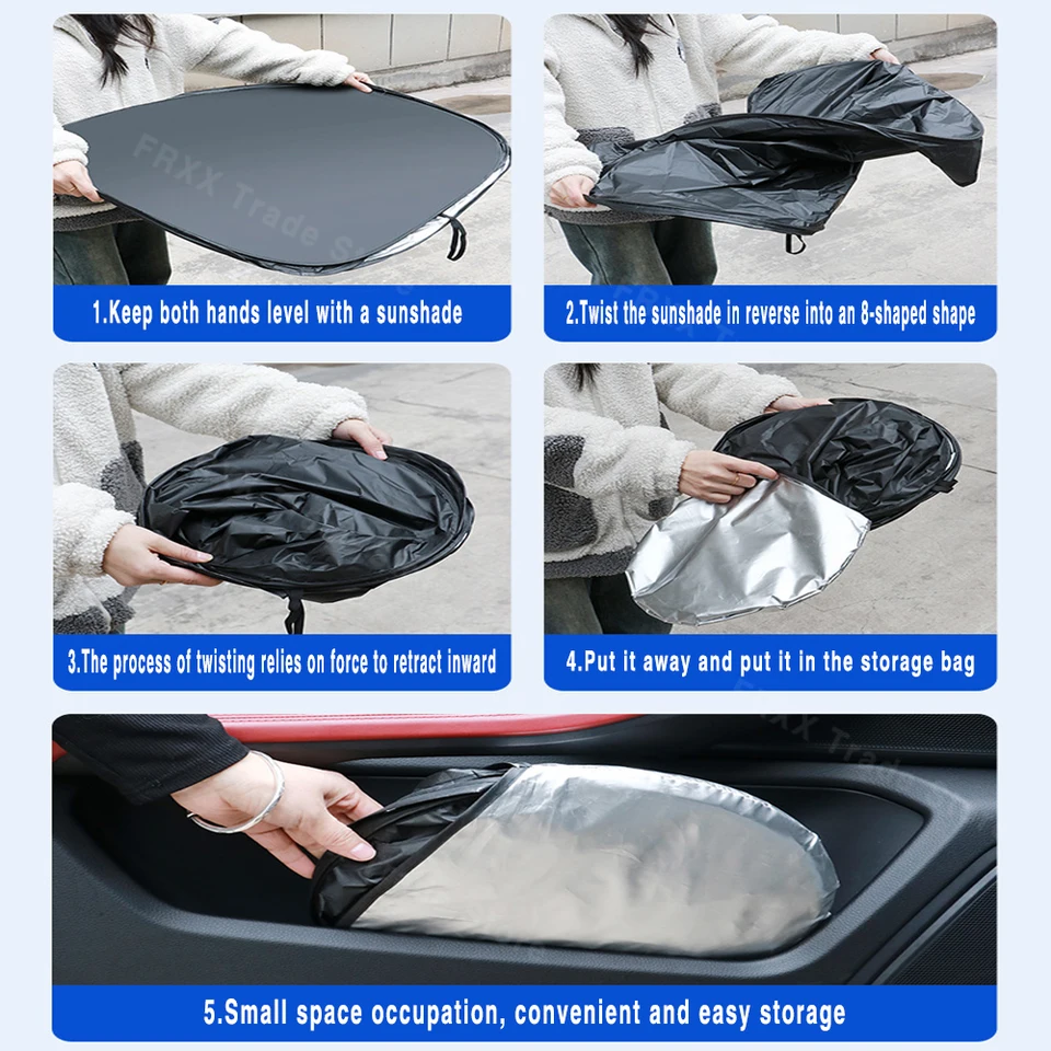 Rideau Pare-Soleil Toit Pour EX30 EV 2024-2025 - Protection Thermique Anti-UV Pliable