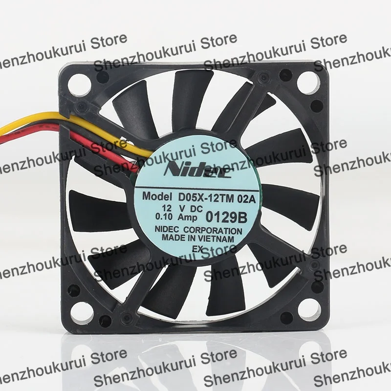 

New original Nidec 5V 24V 48V three-wire D05X-12TM 02A DC12V 0.10A AC EC 5015 50X50X15MM 5CM Durable server inverter cooling fan