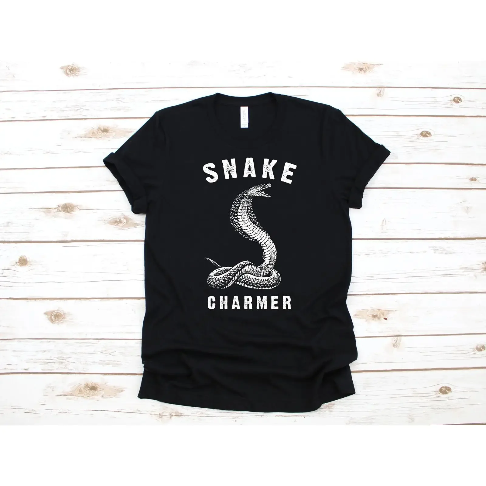 Snake Charmer T Shirt Pets Lover Circus Long Sleeve SweaT Child  vintage Washed Top For Everyday Wear Casual Slightly Stretched