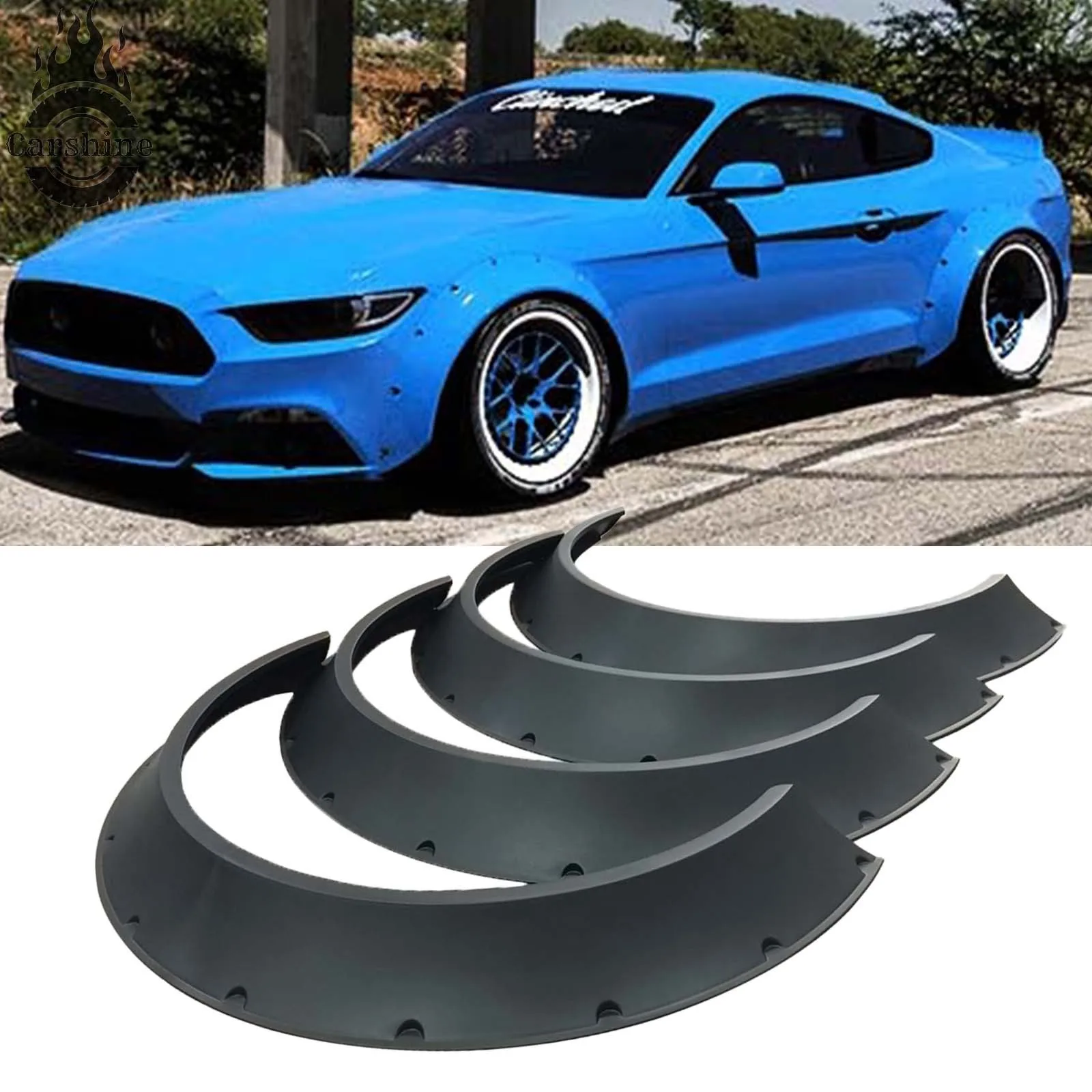 

Для Ford Mustang 2015: Гибкие расширители колесных арок (4 шт.)