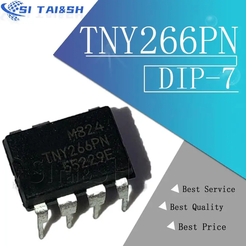 10PCS/LOT Upright DIP7 TNY266P TNY266PN TNY266 LCD supply chip  Brand new authentic spot, can be purchased directly