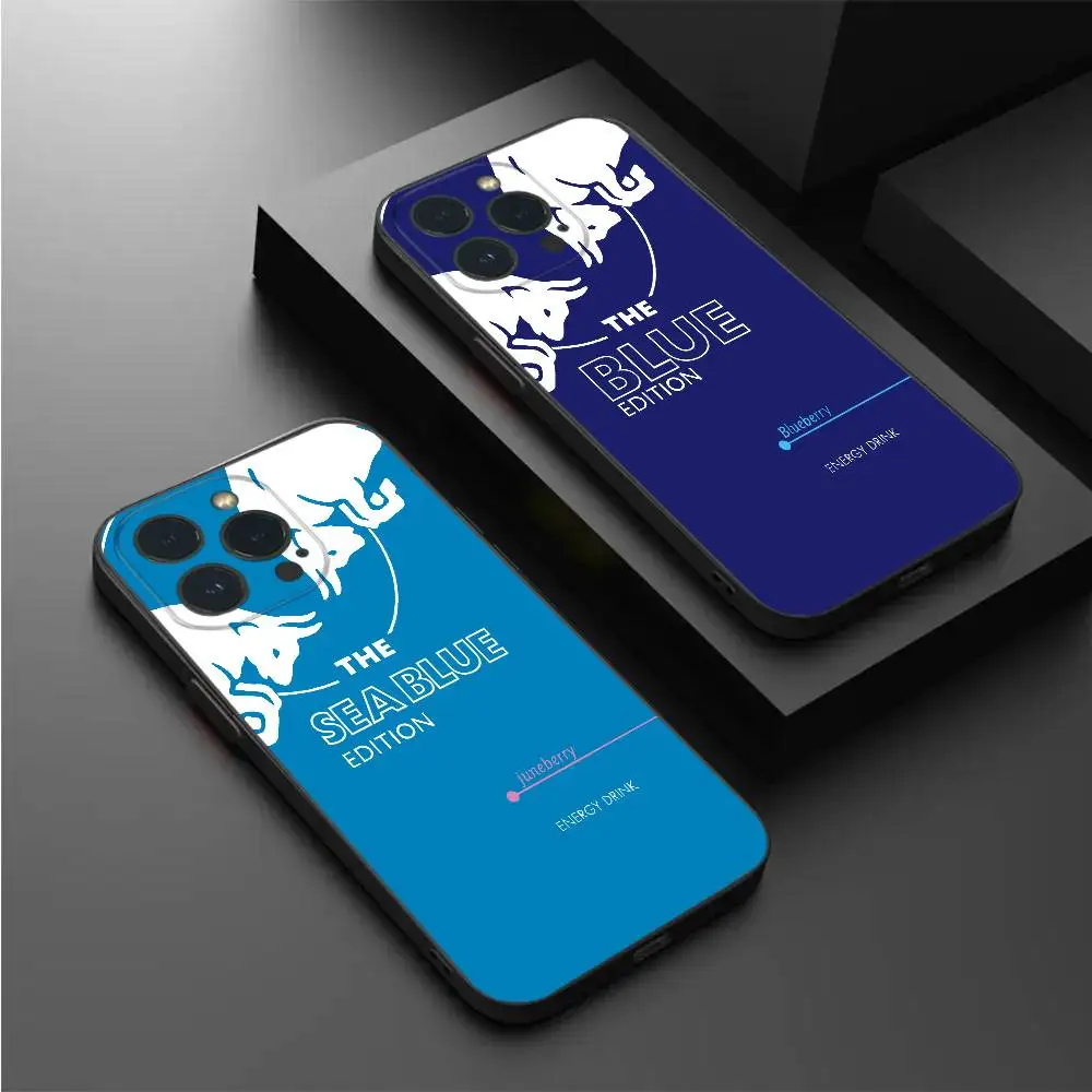 Custodia per telefono B-bulls rossa per IPhone16 15 14 13 12 Mini 11 Pro XS Max X XR SE5 6 7 8 Plus Cover morbida in silicone