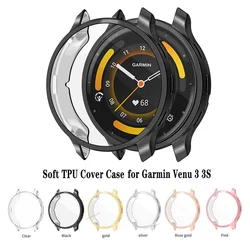 Case For Garmin Venu 3 / 3S Soft TPU Cover Screen Protector Shell Anti-scratch Smartwatch All-around Bumper Protective Case
