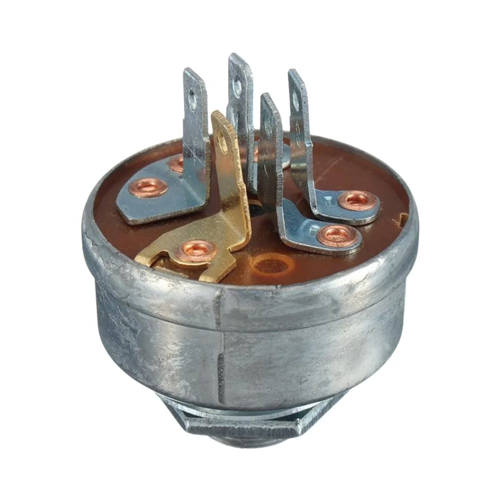 For Lawn Care 5-Pin Ignition Switch Replacement Ignition Switch Power Tool Part Mower Electrical Part Silver Finish