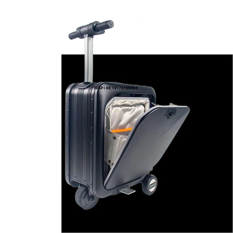 Smart Business Electric Riding Luggage Suitcase 360° Wheels with USB Charging Sports Style
