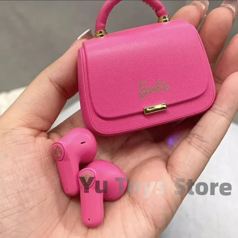 

2024 Barbie Tws Bluetooth Earphones Cute Bag Style Series Kawaii Portable Wireless Bluetooth Headset Girl Birthday Gifts Toys