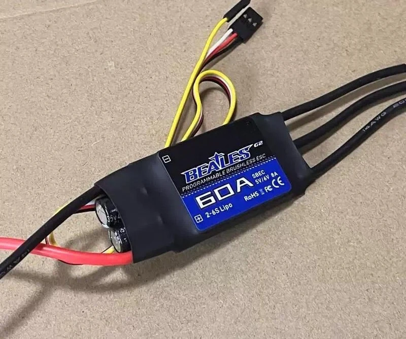 ZTW Beetle 60A G2 Brushless ESC with Belt Drive Reverse Thrust for RC Airplane Model Aircraft Accessories High Performance