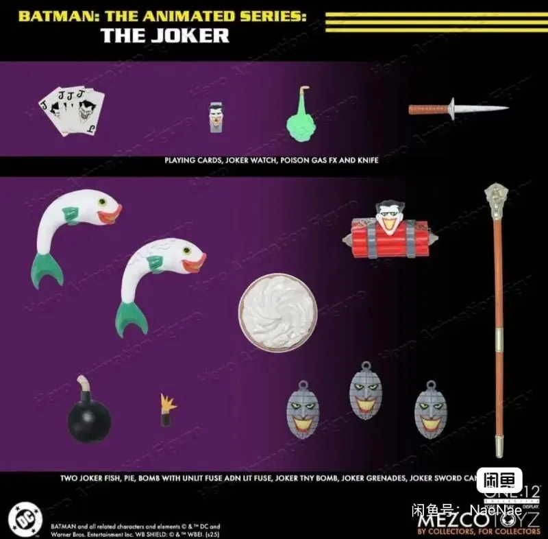 

IN STOCK Mezco Toyz One:12 Collective Batman Animated Series TAS Animated Joker Batman's Adventure Action Figures Collectible