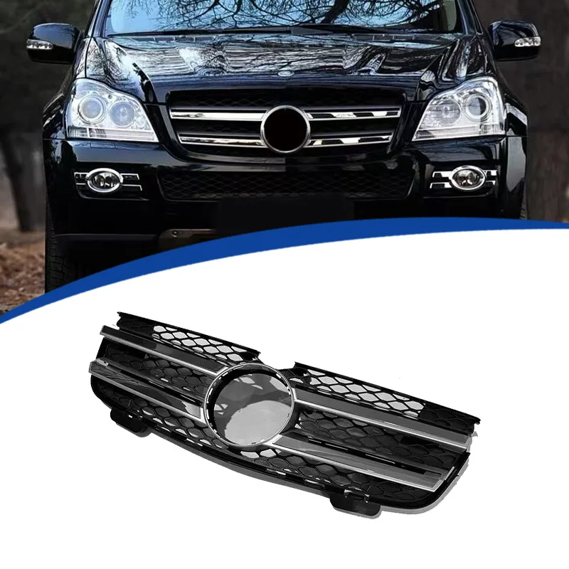 

For Mercedes-Benz GL-Class X164/2007-2009 Two-Bar OE Style Front Grille Mask Racing Grills Body Kit