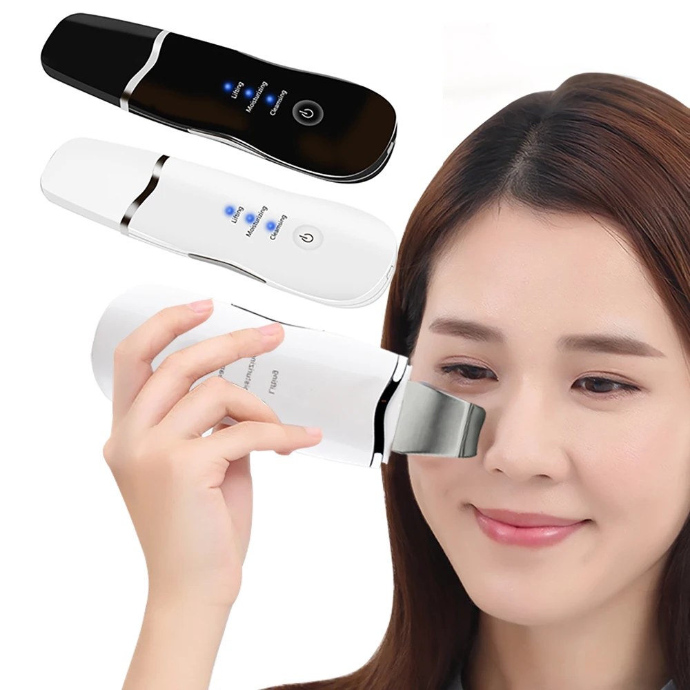 الكهربائية بالموجات فوق الصوتية الاهتزاز مزيل الرؤوس السوداء الوجه الجلد الغسيل شد الوجه تنظيف عميق الوجه المسام الأنظف ملعقة الوجه أداة
