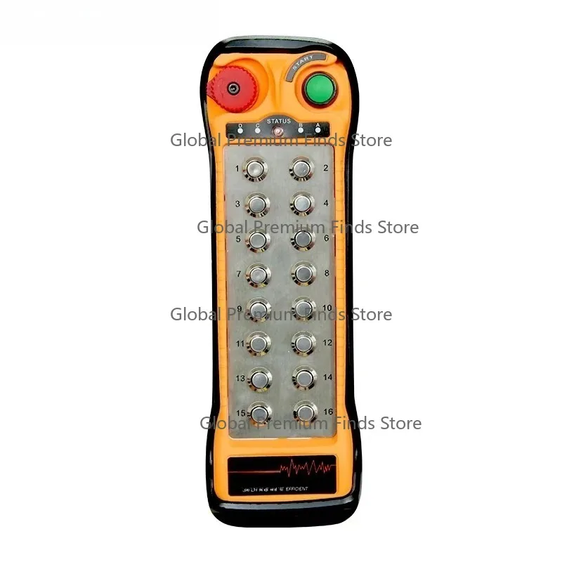 Q1600 16-Button Single Speed Industrial Wireless Crane Remote Control | 12-24V AC/DC 24-264V IP65 Waterproof