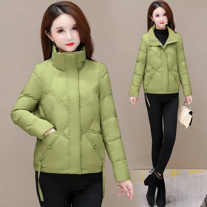 

Down Coat Women Parkas Fashion Outerwear Loose Cotton-Padded Jacket Female Short2023Winter New Middle-Aged Ladies Overcoat Top