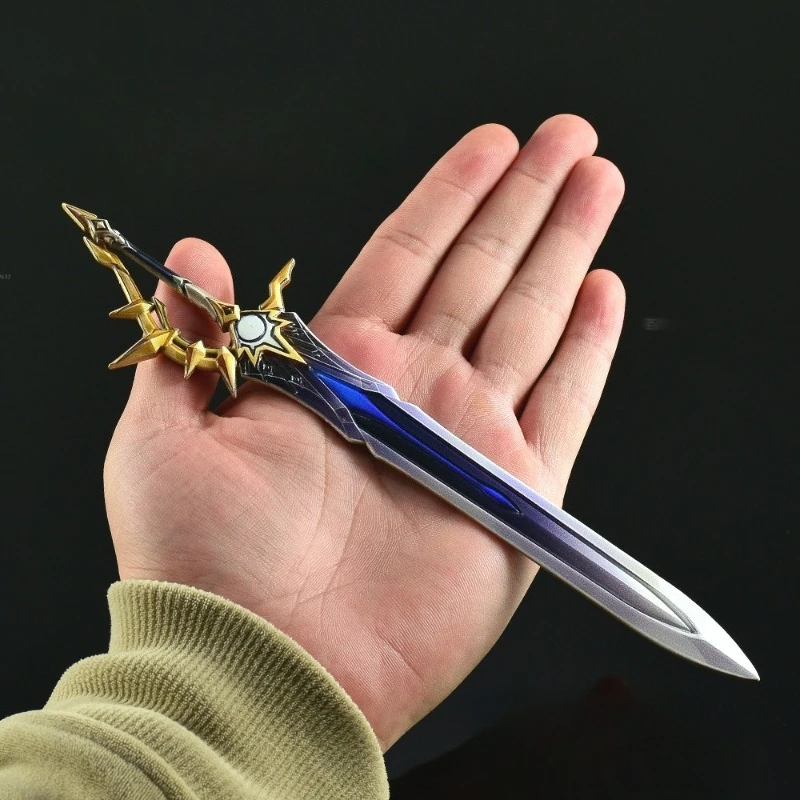 22 سنتيمتر هونكاي ستار السكك الحديدية لعبة الشكل الأبيض السيف محيط المعادن براعة نموذج الدعائم تمثال الديكور الحلي الهدايا اللعب #2