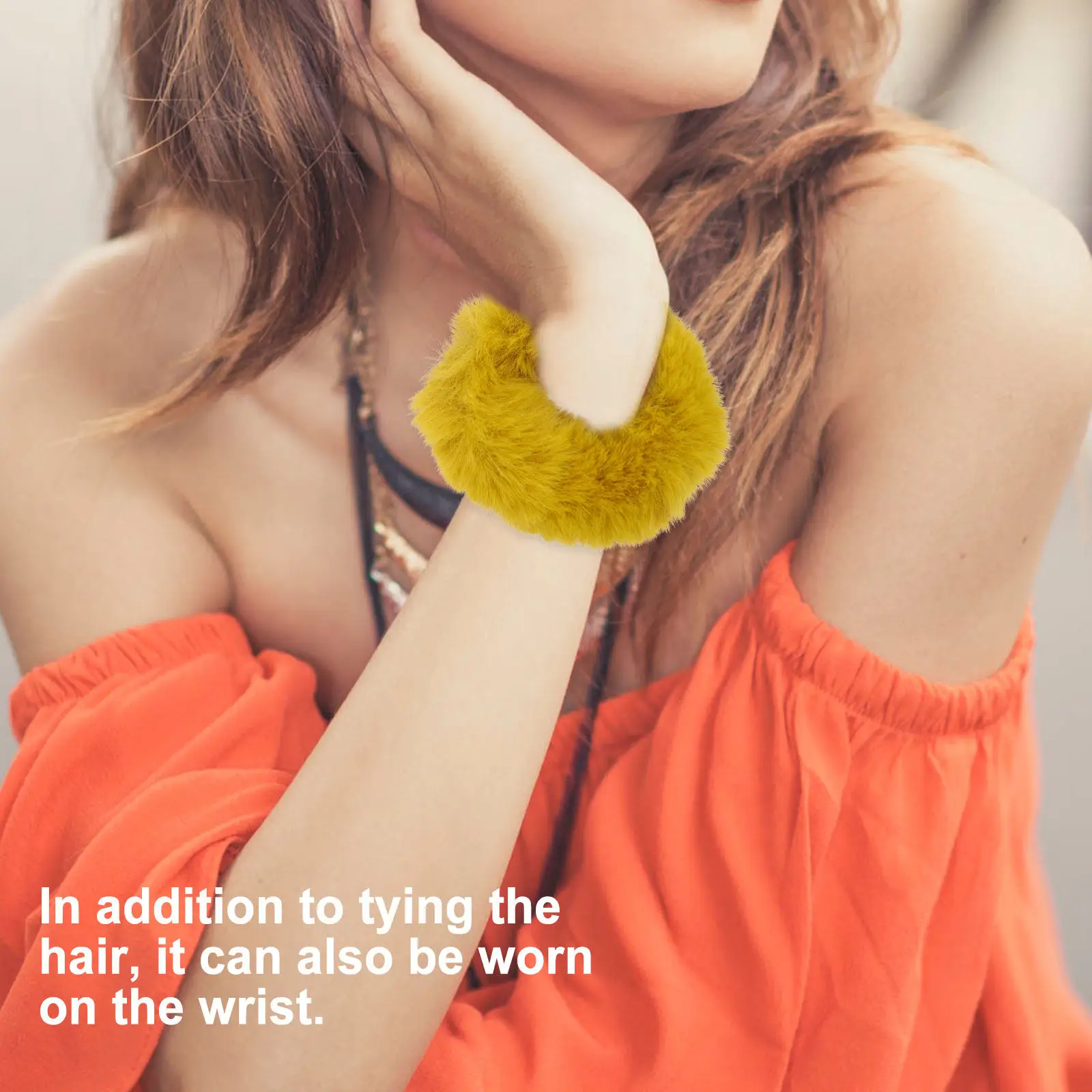 

Набор из 4 резинок для волос (имитация скрэнчи) для крепкого фиксирования хвоста, не повреждают волосы, идеально подходят для повседневного использования или активного отдыха