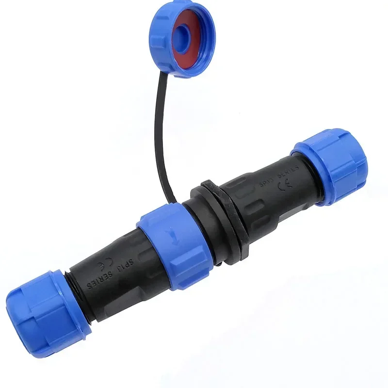 SP13/SP17/SP21 Waterproof Aviation Plug Male Female Connector 2/3/4/5/6/7/9 Pin Panel Mount Docking Aviation Plug Socket 6