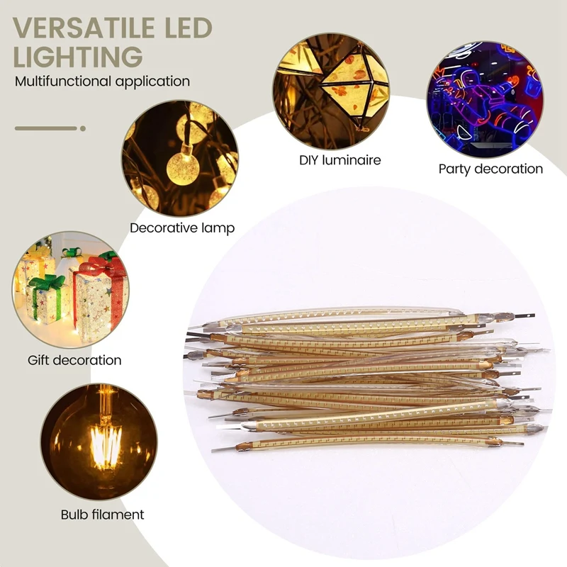 AB46-30PCS 3V Ultra Slim LED Flexible Filament 60Mm Retro Bulb Parts LED Diode Lighting Filament