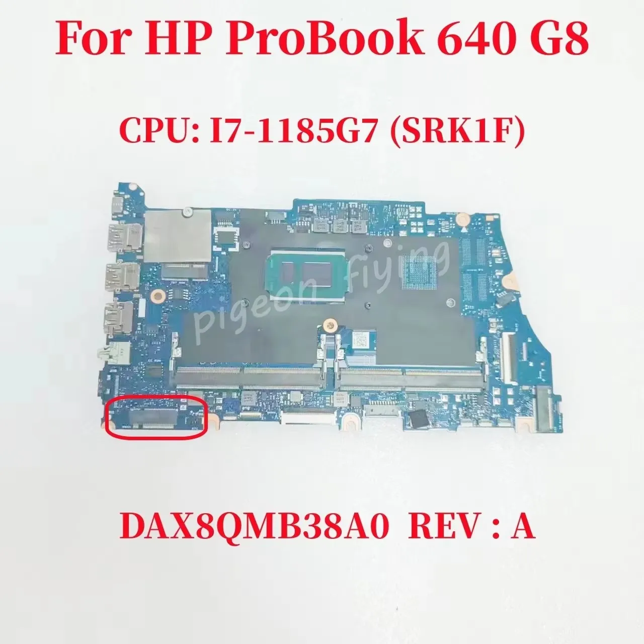 650 G8 Mainboard For HP ProBook 640 G8 Laptop Motherboard CPU: I7-1185G7 SRK1F UMA DAX8QMB38A0 Mainboard  DDR4 100% Test Ok