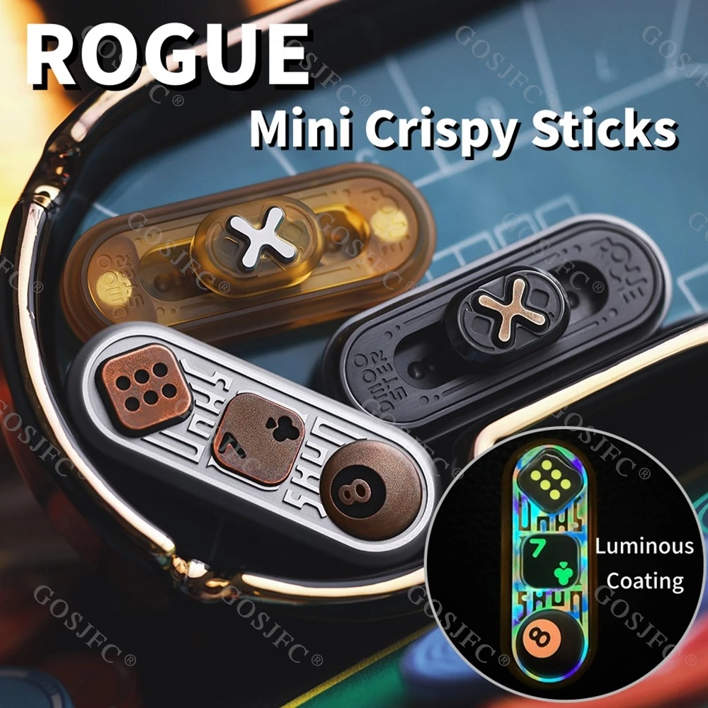 Original Designs ROGUE Mini Crispy Sticks Fidget Slider Quick Release Push Button Fidget Toys For Adults Anxiety Relief Gadgets