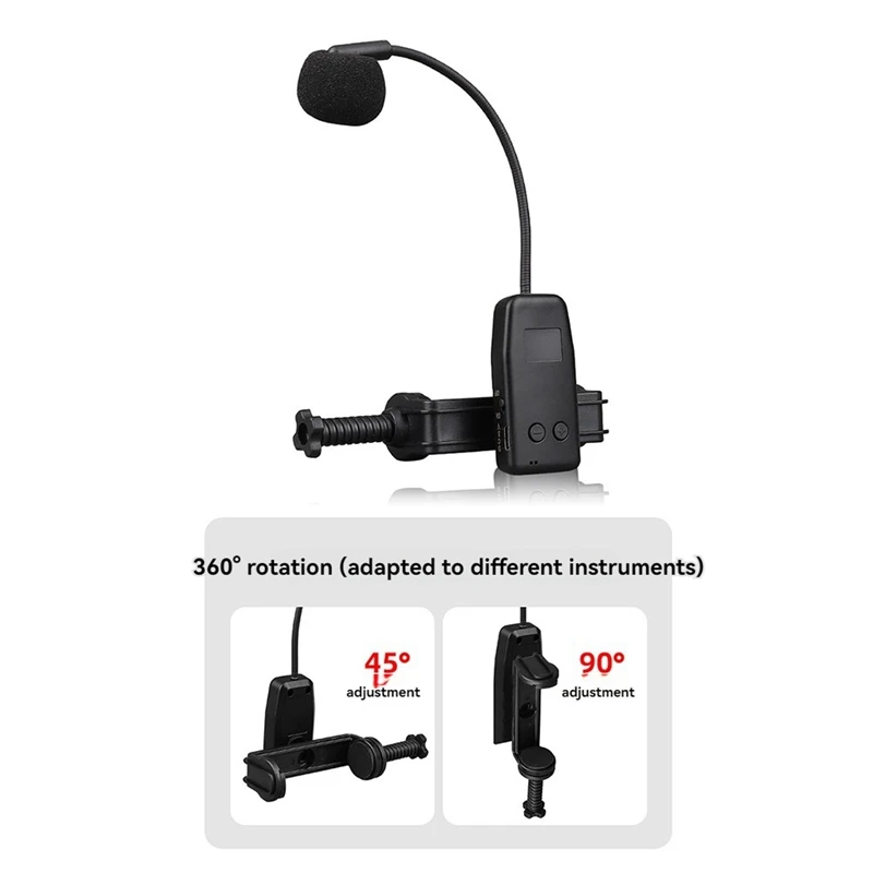 Microfono wireless per violino Microfono per strumenti musicali Ricevitore e trasmettitore audio per performance sul palco