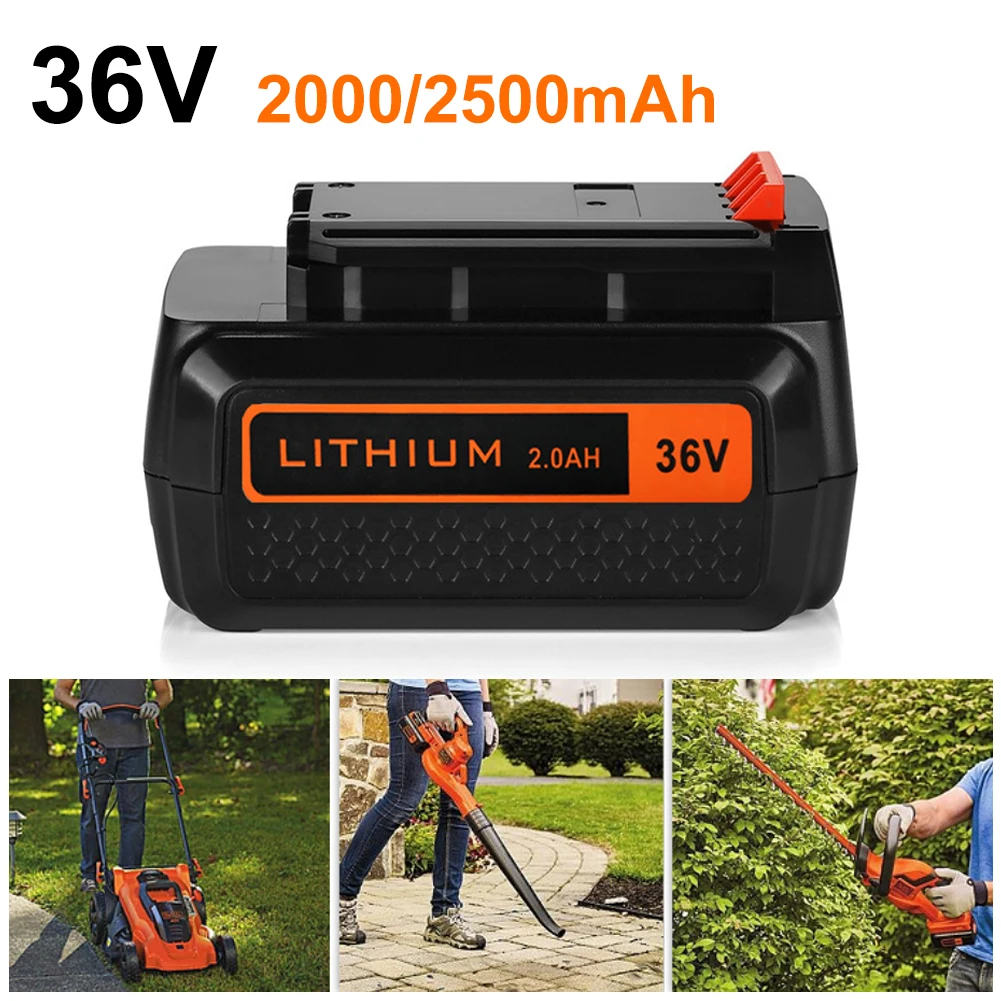 

36V 2000/2500mAh Special Battery For Chainsaw Compatible With Black & Decker BL20362-XJ LBXR36 LBX36 BL20362 LBX2040 Power Tool