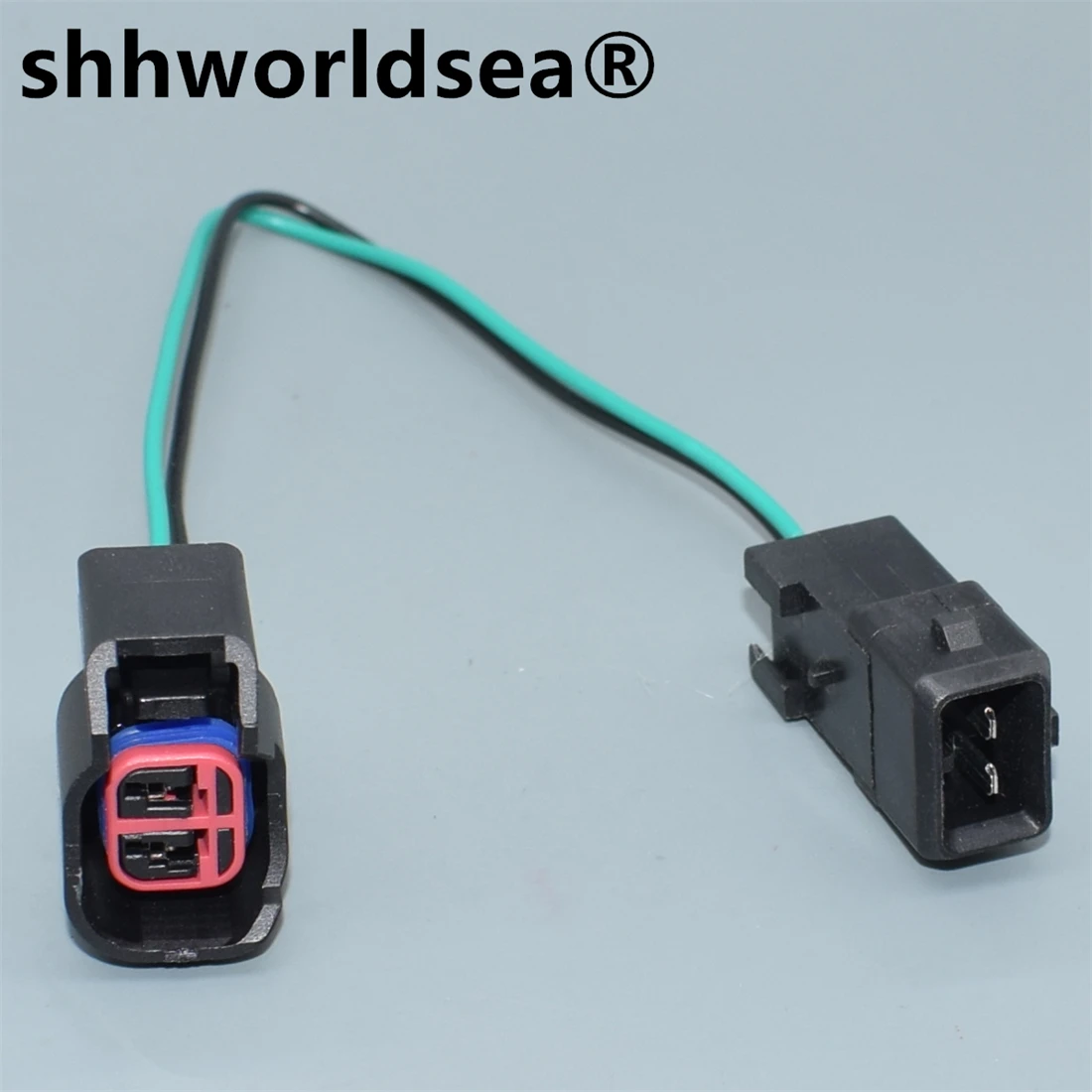 

shhworldsea 2 Pin 1.5mm Series Female Waterproof Housing Plug Wire Electrical Horn Nozze Connector 7283-5967-30 to male EV1