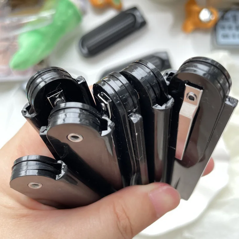 New Portable Folding Knife Types Horn Hair Combs Travel Commercial Plastic Small Comb for Men Women It Can Be Used Black Fashion