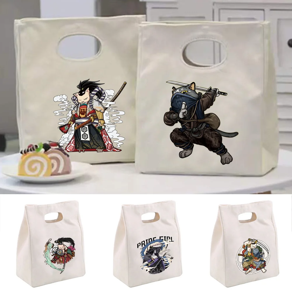 Multifunction Eco Bag Lunch Portable Insulation Bags Samurai Picnic Food Insulated Cooler Tote Accessories Case Sundries Handbag