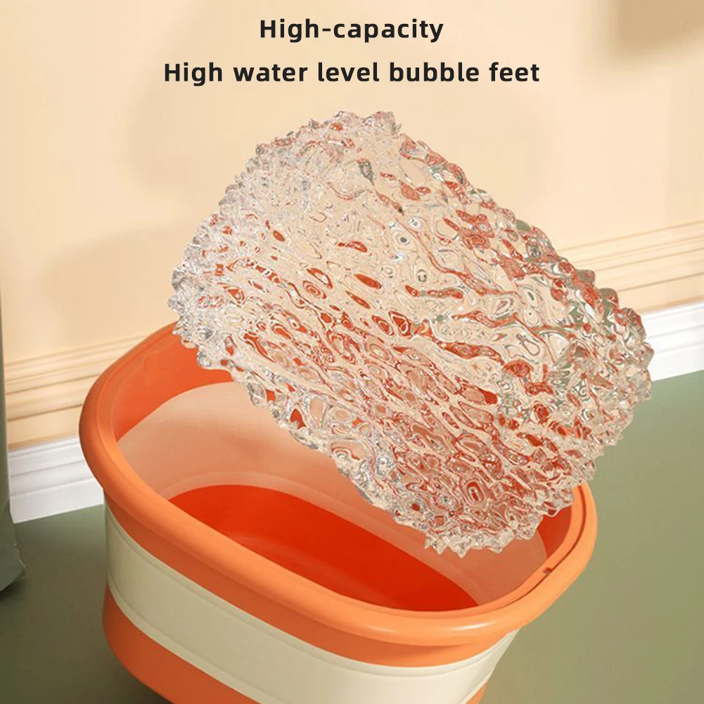 Foldable Foot Tub Durable Lightweight Space-saving For Home Travel