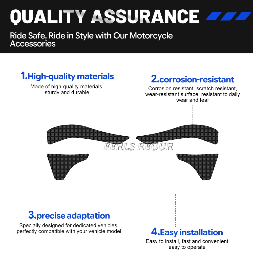 Fuel tank stickers, black anti-slip mats, protective mats, and scratch-resistant mats for 2018-2020 Honda CRF 250 R models.