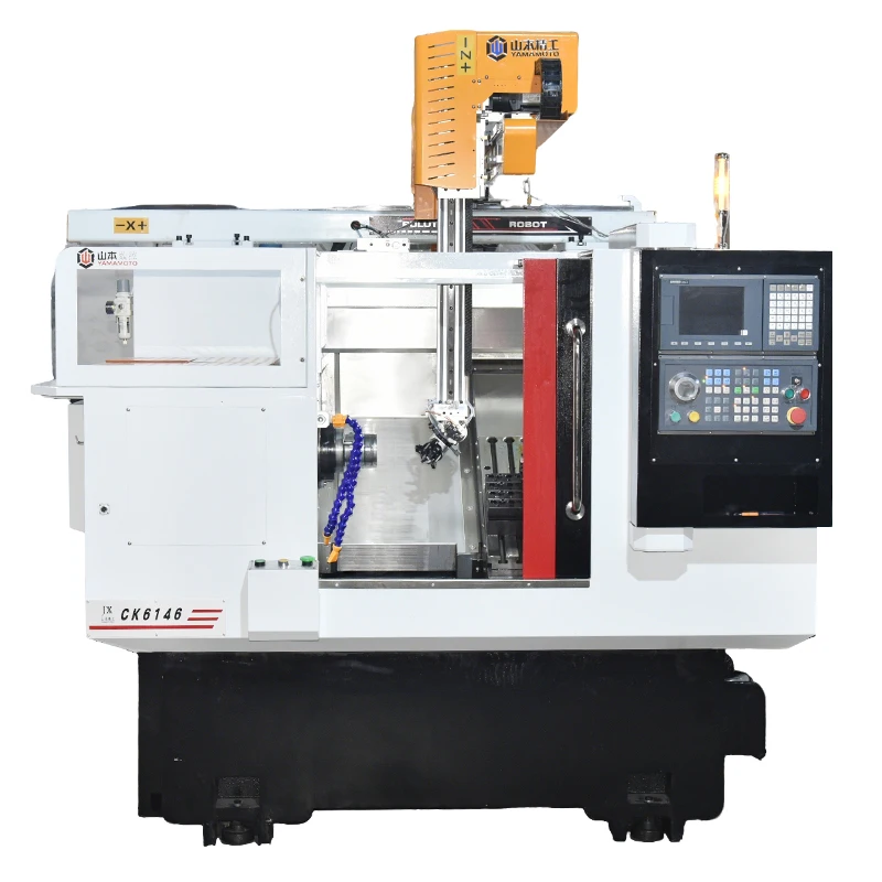 Advanced Robotic Arm CNC Lathe Turning Machine Slant Bed Gang Tool Parallel Lathe Light  New Condition