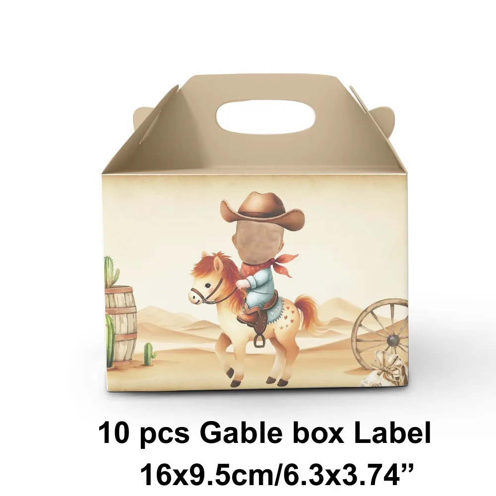 شخصية الأولى روديو كاوبوي حفلة عيد ميلاد الحسنات مجموعة أكياس موضوع الغربية لوحات وجبة خفيفة مغلفة الحلوى مخصص الطرف الديكور #5
