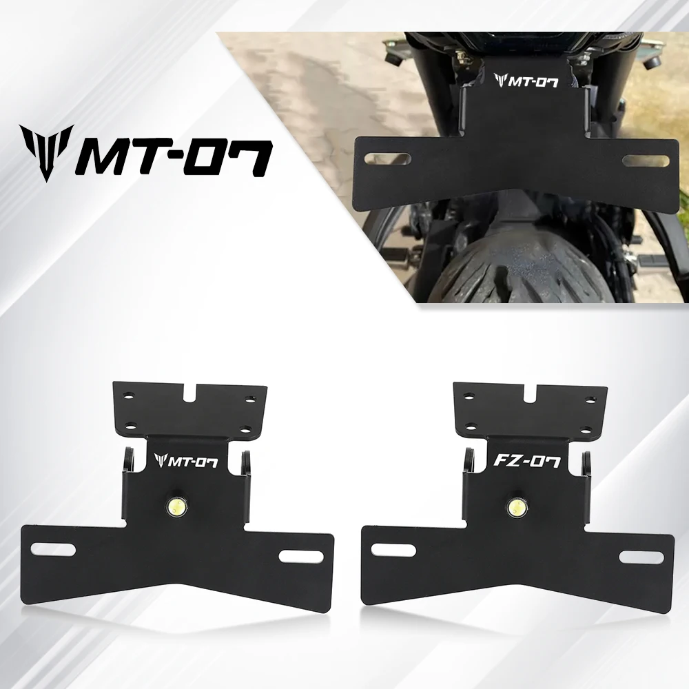 

For YAMAHA MT07 MT-07 FZ07 XSR700 2021 2022 2023 2024 2025 Motorcycles License Plate Holder Tail Tidy Fender Eliminator Bracket