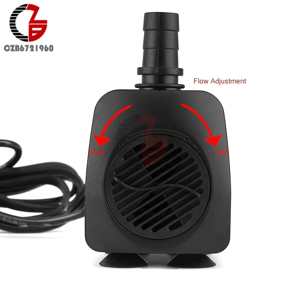 110V 220V Powerful Submersible Water Pump With 12 LED Light Water Pump For Fountains Ponds Aquarium Fish Tank Water Pump 800L/H