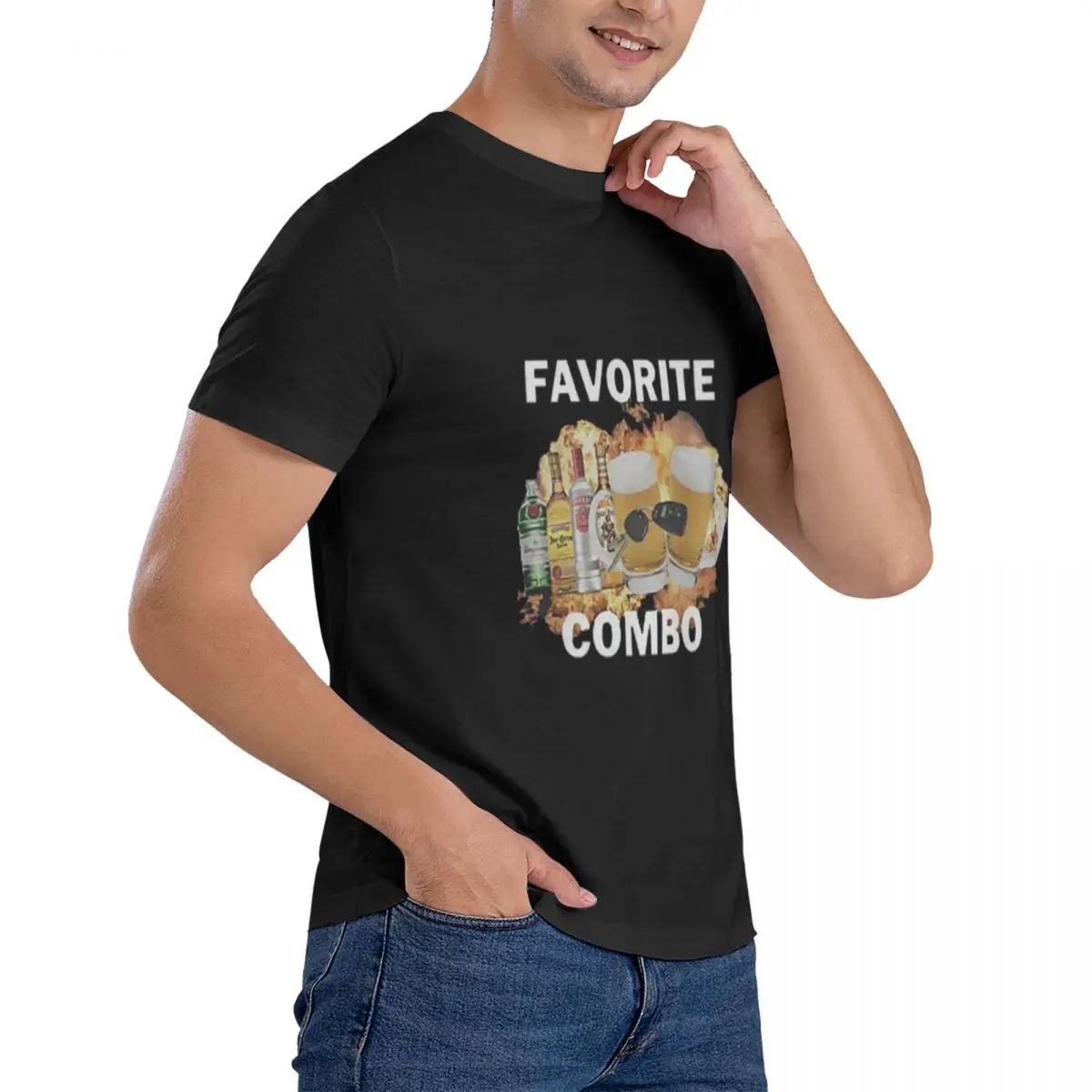 Favorite Combo Meme Hoodies Men T Shirt Fashion 100% Cotton Good Quality Brand Cotton