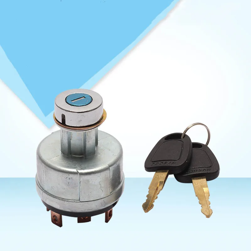 

Excavator parts ignition switch Doosan Daewoo DH55 60 150 220 225 300-5-7-9 type key head engine lock start switch