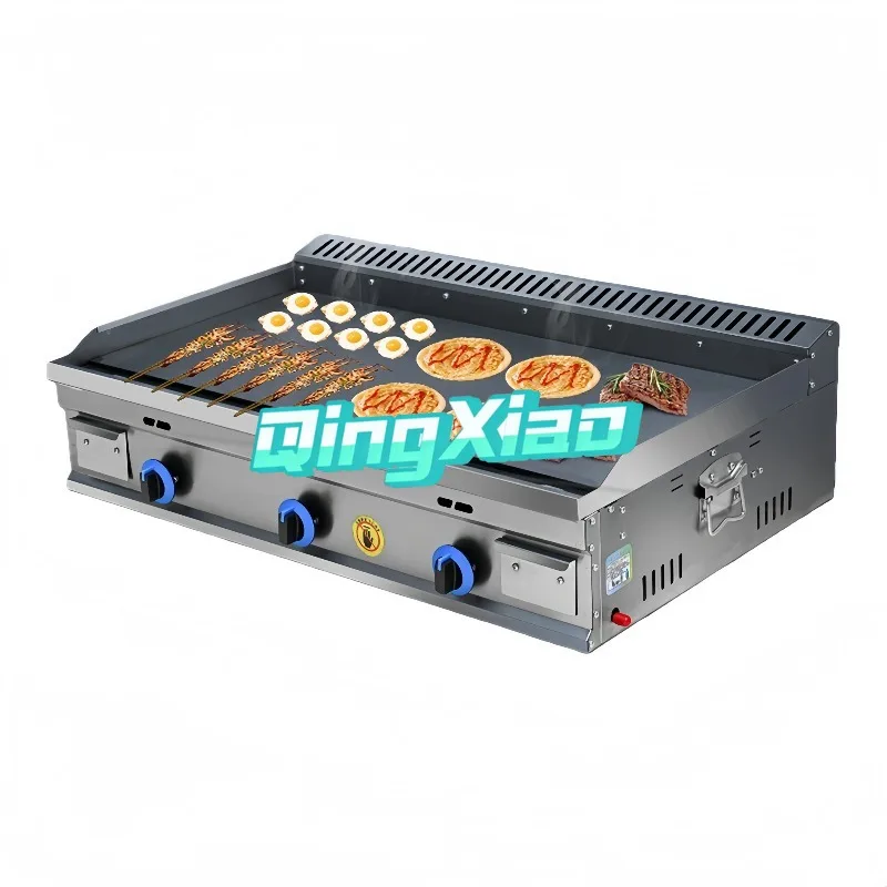 Stainless Steel Commercial Household Flat Top Gas Frying Grilling Machine Factory Direct Sale Customizable CE Certified In Stock